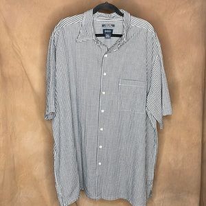 Harbor Bay Men's 2XLT (TALL) Short Sleeve Button Down Shirt - LIKE NEW
